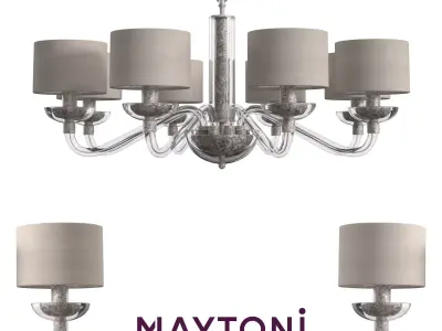 Chandelier Maryland ARM526PL-08GR Maytoni Classic Free 3D model