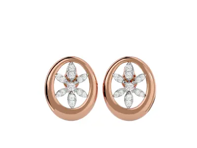 Light Minimalist Diamond Ring Earrings Pendant Set 3D print model