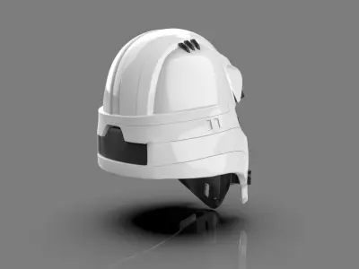 helmet of star wars trooper 3D print model