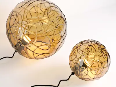 Lamp Lune Dutchbone 3D model