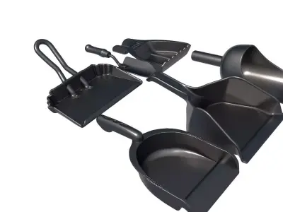 Lab Sampling Scoops - Steel Close Scoops - Leaf Scoops 3D print model