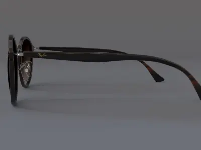 Ray-Ban ROUND II LIGHT RAY Light Havana  3D model