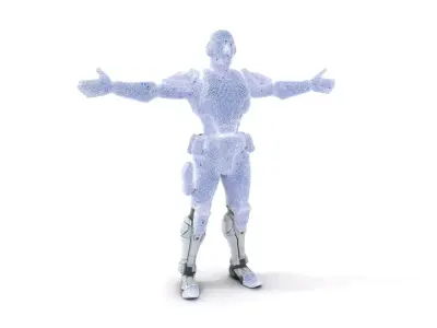 Futuristic Combat Suit model pack Low-poly 3D model