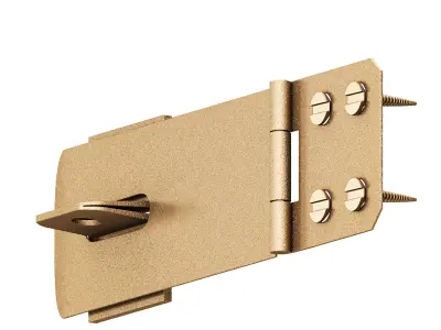  Wrought Iron Hasp 3D model