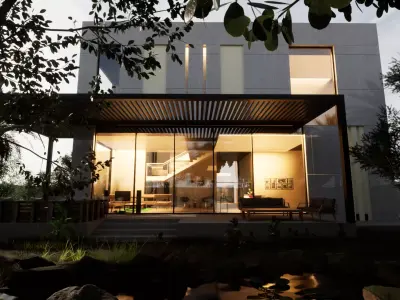 Revit Modern Villa Design 3D model