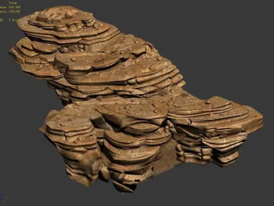 Desert - Bizarre Boulders 05 3D model