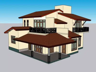 South Asian House P6 3D model