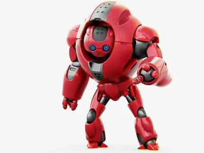 ASTRONAUT BOT V-2000  RIGGED 3D model
