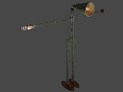 Lamphead Robot Character 3D model