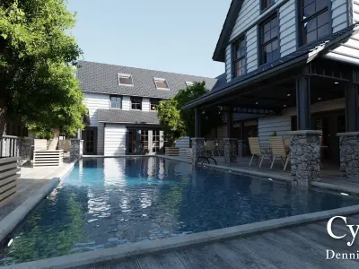 Modular Classic Style American House 19 Low-poly 3D model