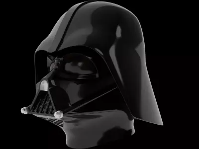 Darth Vader helmet Low-poly 3D model