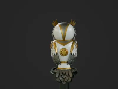 Steampunk Owl Automaton  3D model