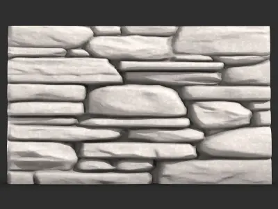 Layered Schist Rock Scene Prop 3D print model purchase