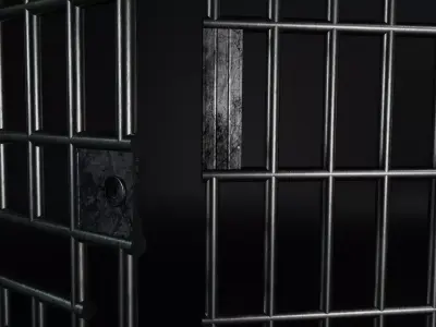 Door prison cell 3D model