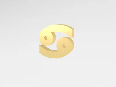 Cancer v1 005 Low-poly 3D model
