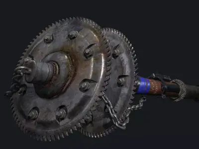 Doomsday DIY Gear Modification Weapon Low-poly 3D model