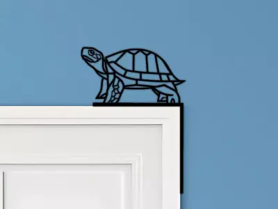 Turtle Door Corner Decor 3D print model buy