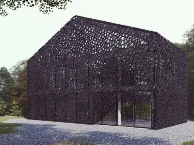 City Building - House - 3ds max - Revit 3D model