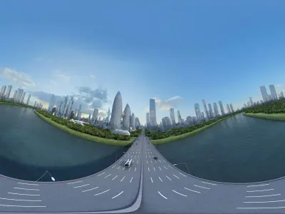 3D model Urban Architecture Block Landscape Animation 3D model