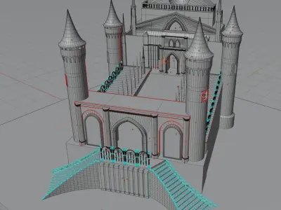 Castle in Snow 3D model