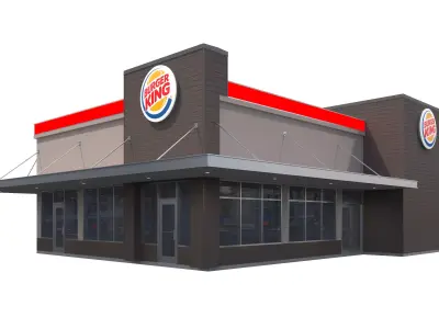 Retail-020 Burger King 3D model