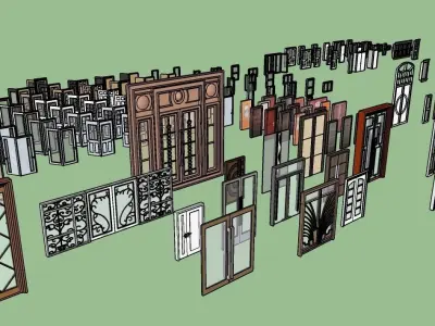 Doors and Windows for Sketchup 3D model
