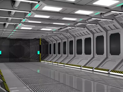 Sci Fi Interior Room 3D model