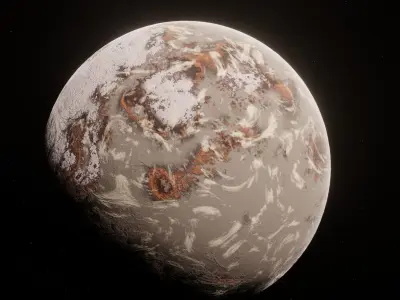 Planet Space Ready to game  Low-poly 3D model purchase