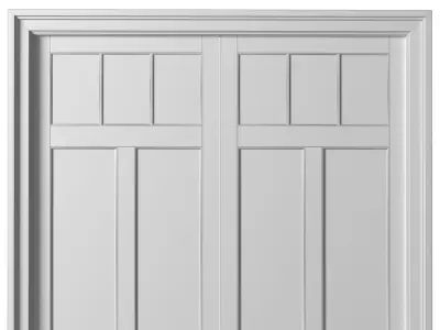 Automatic Classic Modern Garage Doors 3D model