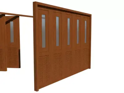 garage folding door 3D model