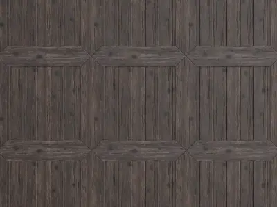 Scratched Antique Dark Wood PBR Seamless Texture