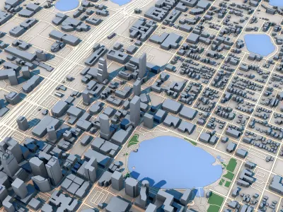 Orlando City Florida 3D model