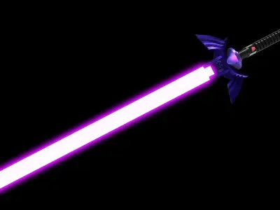 Lightsaber Master Sword  Low-poly 3D model
