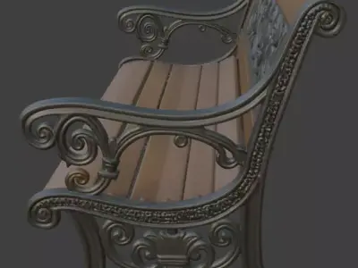 Park Bench 3D model