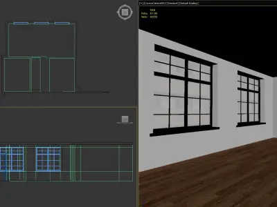 Empty interior 3D model