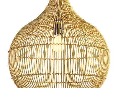 Aliexpress modern rattan chandelier 3D model buy