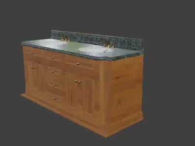 washbasin double Crapper 1910 Titanic  or Nomadic style  3D model
