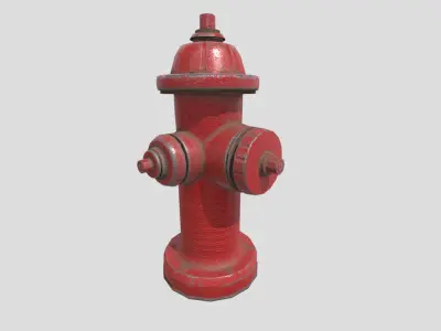 Fire Hydrant Low-poly 3D model 46