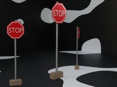 Stop Sign 3D model