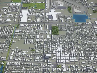 McAllen  Low-poly 3D model