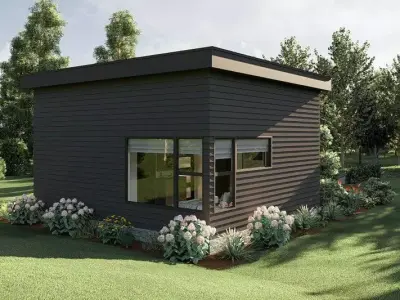 Modern Tiny House 3D Model Compact Living Design 3D model