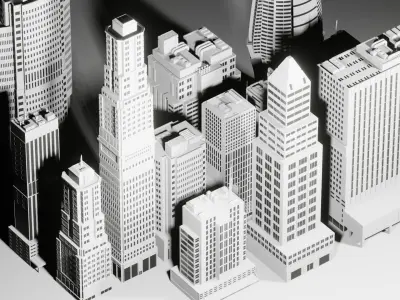 21 Cyberpunk Builds  3D model