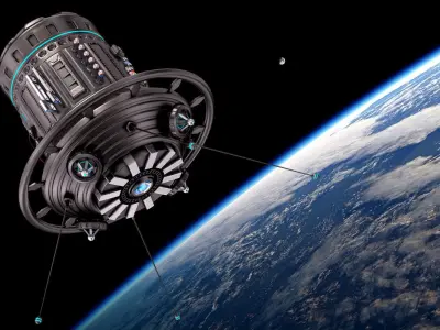 Sci Fi Satellite 06 3D model