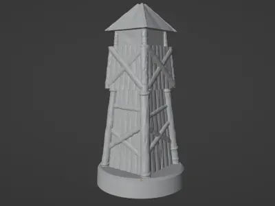 3D Model Fantasy Tower 3D print model