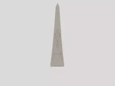 Fantasy Stone Arcane Obelisk for 3D print Low-poly 3D model