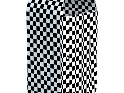 Trash Can Low-poly 3D model