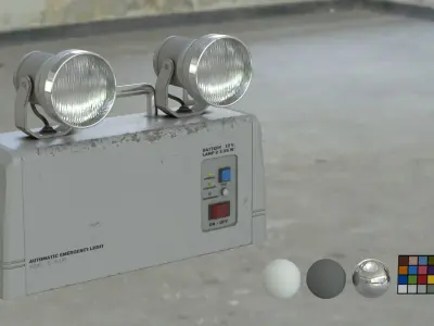 Old Emergency Light 3D model