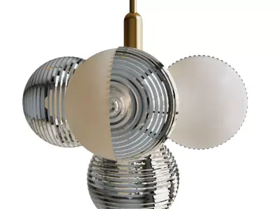 Chandelier Ademar Chandelier 5 plafond 3D model