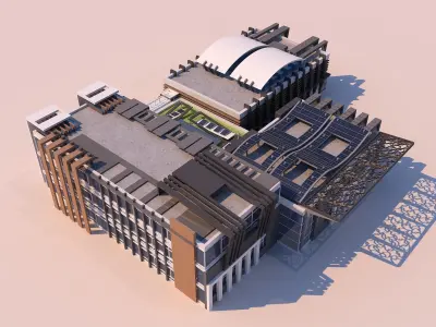 0036 - Art Center - 2021 - 01 - Design 05 - 2D Plans - 3D Files 3D model