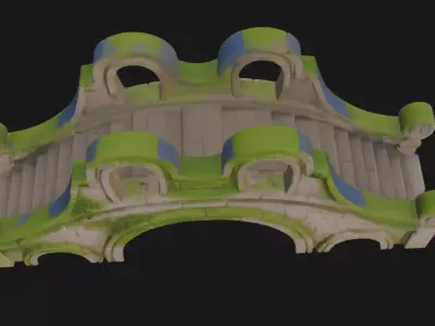 Realistic Old Bridge 3D Model 3D model